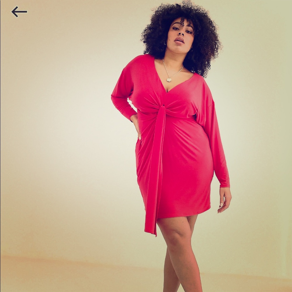ASOS Design Curve Twist front mini dres